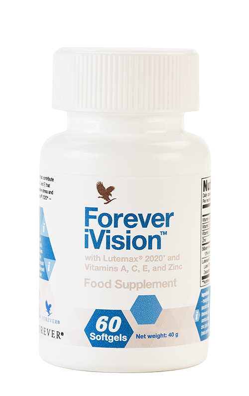 Forever Living, Forever iVision (with Lutemax and Vitamins A, C, E & Zinc), 60 soft gels