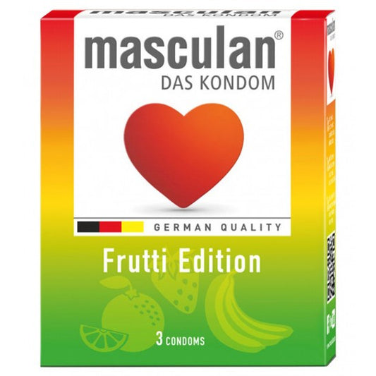 Condoms, Masculan, Frutti Edition, pack of 3.