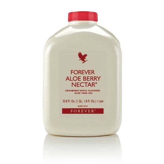 Forever Living, Forever Aloe Berry Nectar (Cranberry-Apple flavored) Aloe Vera Gel, 1 Litre.