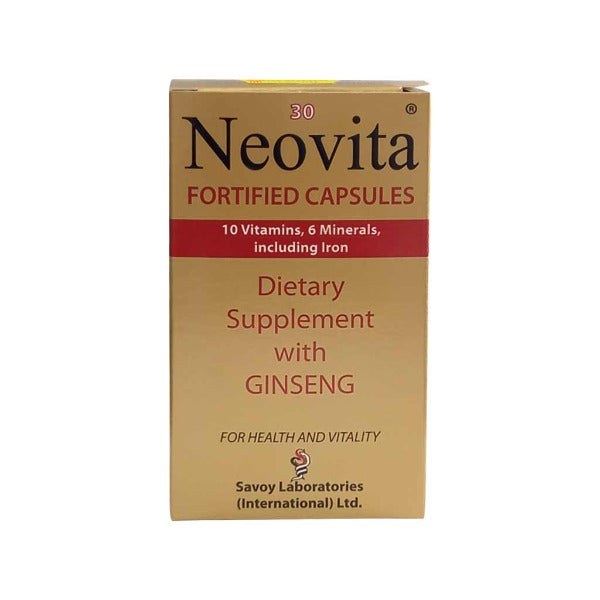 Neovita Fortified Capsules with Ginseng, 30 capsules