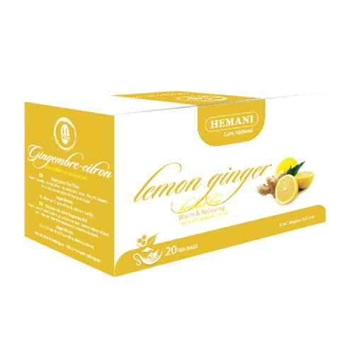 Hemani Lemon Ginger Tea, (20 Teabags), 40g