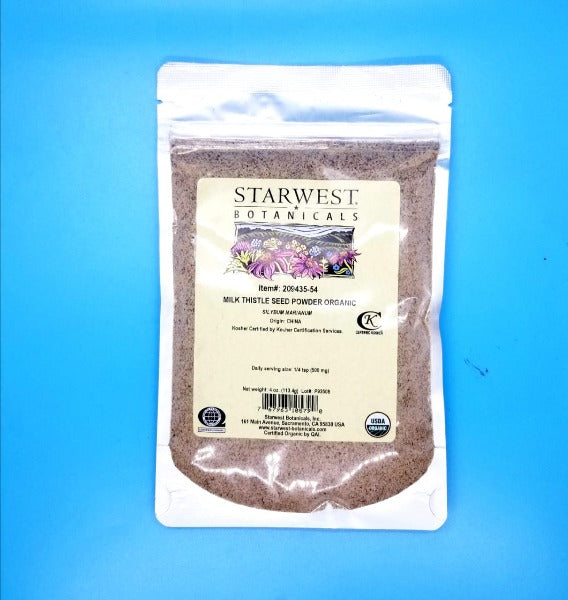 Milk Thistle Seed Powder, Organic, 113g