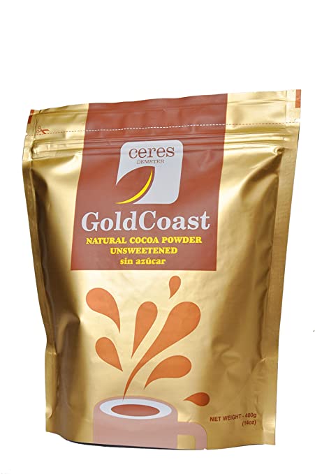 GoldCoast Cocoa Powder, Natural  Unsweetened,*Proudly Made in Ghana*, 400g
