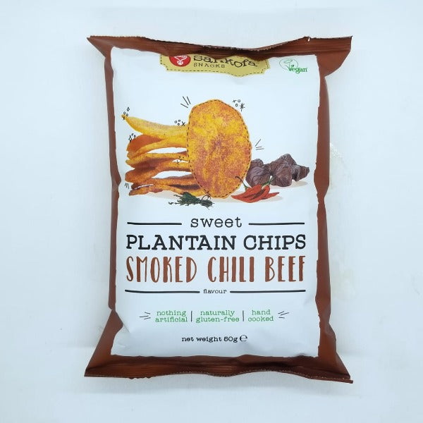 Sankofa Plantain Chips Smoked Chilli Beef Flavour (Vegan) *Proudly Made in Ghana*