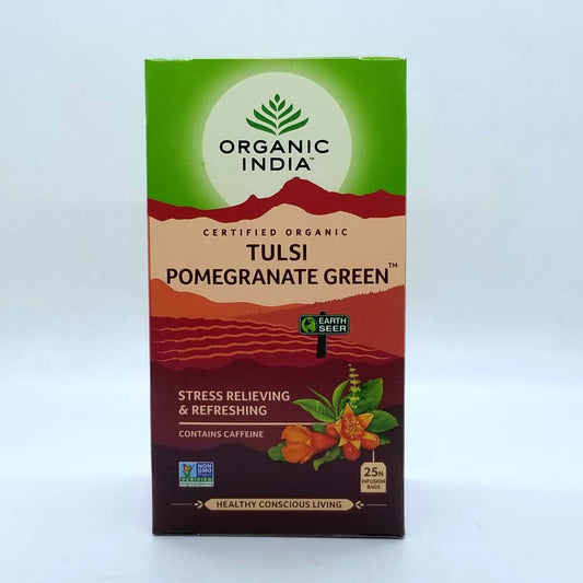 Tulsi Pomegranate Green, Organic India, 25 Infusions